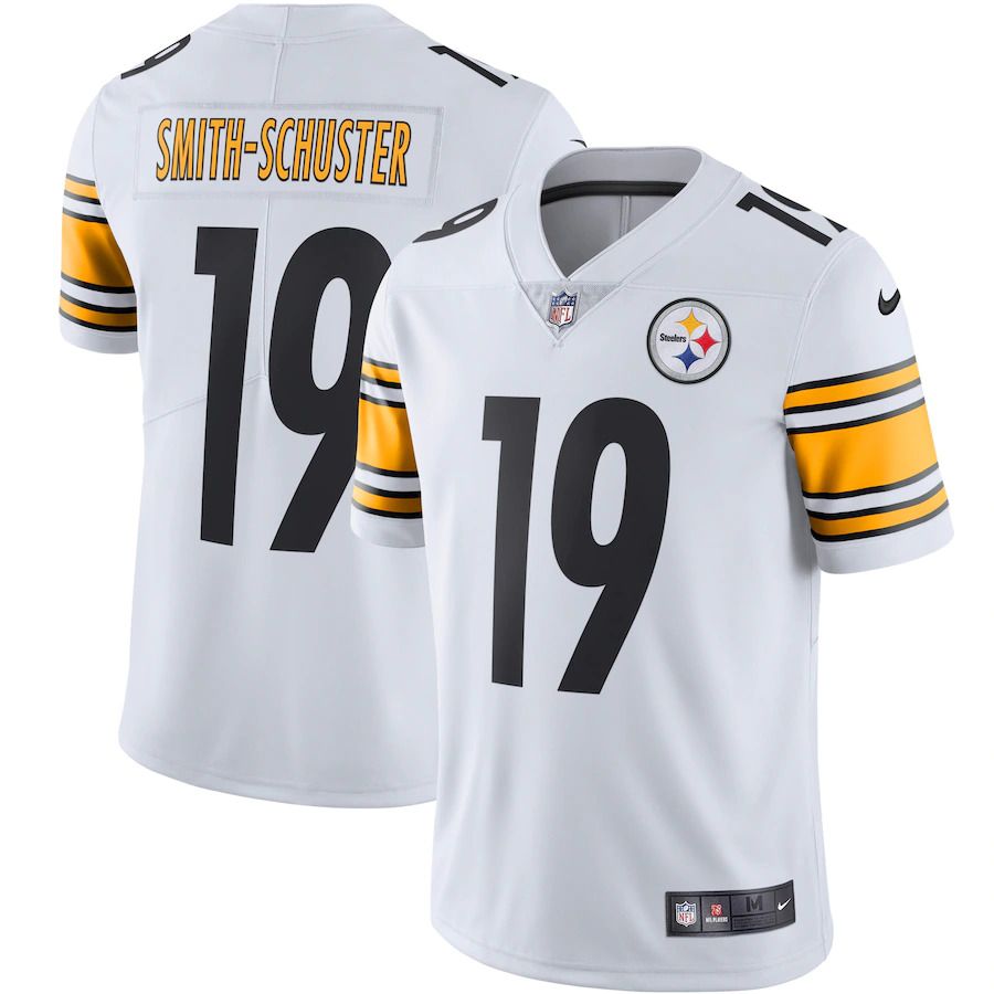 Men Pittsburgh Steelers #19 JuJu Smith-Schuster Nike White Vapor Limited NFL Jersey
